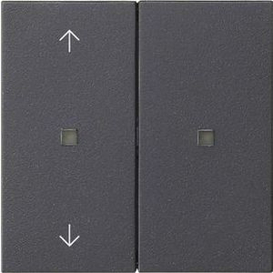 RF Multi bedieningselement-opzetstuk 2-voudig pijlen KNX System 55 antraciet