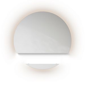 Spiegel A-Line Sol 2 delen indirecte led-verlichting dimbaar 3000K Ø1600mm voor meubelhoogte 30cm
