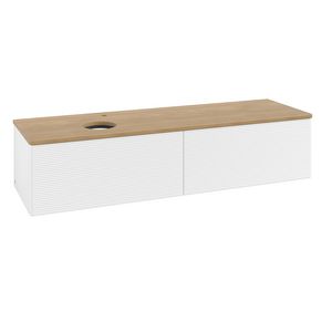 Wastafelonderkast Antao 1600x360x500mm White Matt Lacquer K37151MT