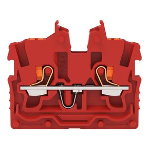 2-draads MINI-rijgklem Met Druk 1 mm² rood 2250-323 VVE=100