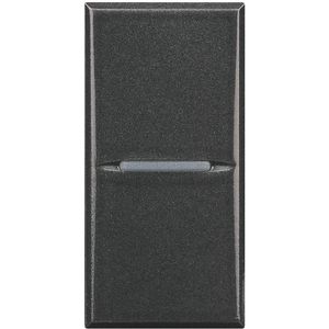 Pulsdrukker axiaal NO 1P 10A 1 module antraciet Axolute