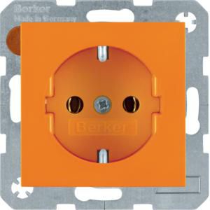 Wandcontactdoos RA steek berker S.1/B.3/B.7 oranje glans