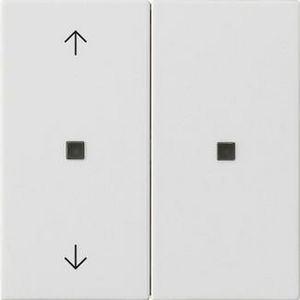 RF Multi bedieningselement-opzetstuk 2-voudig pijlen KNX System 55 zuiver wit m