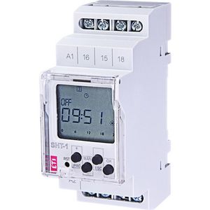Tijdklok week 1x16A 12-240VAC/DC +Z/W