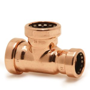 T-koppeling verlopend Tectite-S koper push 15x15x12mm VVE=10