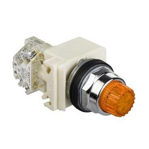 Drukknop Verlicht Verh. Terugv. LED Ø30mm Harmony 9001K