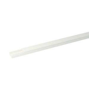 Lengte a 2m. Leidingkanaal P25 Koker+deksel wit