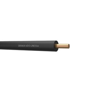 Doos a 100m. installatiedraad VD E-LINE Eca bk# 1,5mm² (zwart)