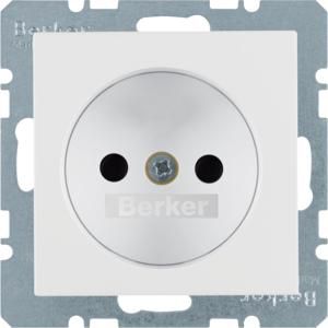 Wandcontactdoos 2P steek berker S.1/B.3/B.7 mat
