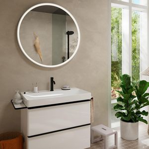 Tecturis S wastafelkraan 110 CoolStart z. waste mat zwart