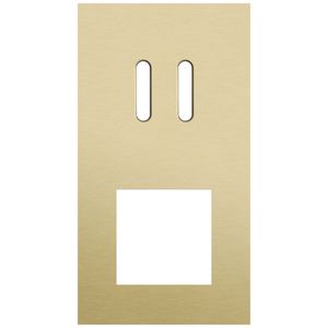 Afdekplaat 2-voud vertic. 71mm centerafst 227-56856