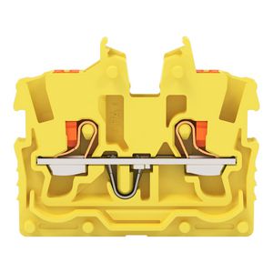 2-draads MINI-rijgklem Met Druk 1 mm² geel 2250-326 VVE=100