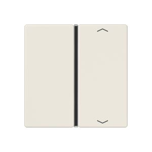 Tastafdekking A/AS 1-voudig pijl compleet wit KNX