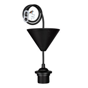 Pendel hanglamp TP E27 140CM zwart