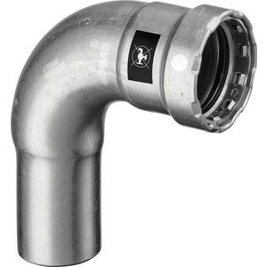 Insteekbocht 90° Megapress-S 1/2" spie x persaansluiting 4316.1 VVE=10
