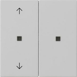 RF Multi bedieningselement-opzetstuk 2-voudig pijlen KNX System 55 grijs m