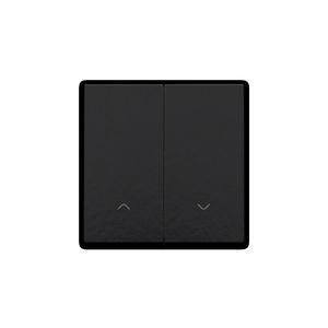 Afwerkingsset dubbele elektr. rolluikschakelaar piano blac