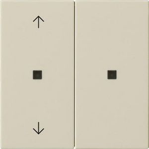 RF Multi bedieningselement-opzetstuk 2-voudig pijlen KNX System 55 creme wit
