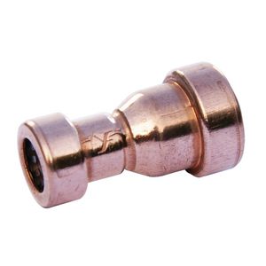 Sok verlopend Tectite-S koper push 15x12mm