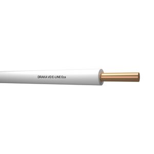 Doos a 100m. installatiedraad VD E-LINE Eca wt# 1,5mm² (wit)