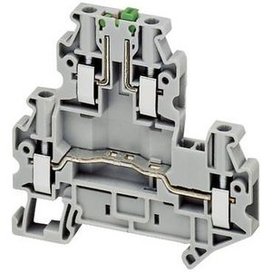 Messcheidingsklem 4mm² 30A Dubbel Schroef Grijs VVE=50