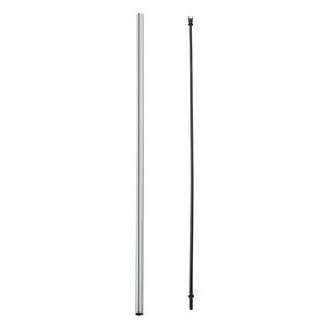Langere douchepijp chroom 1140mm  (15cm langer dan standaard)