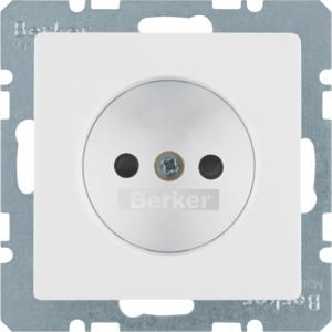 Wandcontactdoos 2P steek berker Q.1/Q.3/Q.7