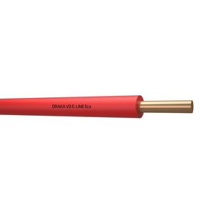 Doos a 100m. installatiedraad VD E-LINE Eca rd# 1,5mm² (rood)