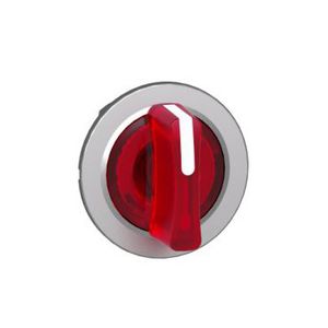 Flush mounted red illum selector switch head 3 pos