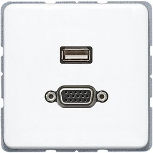 Afdekking alpin wit voor USB/VGA CD500
