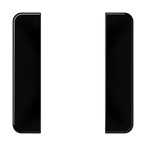 Tastafdekking compleet 1-voudig CD500 zwart KNX