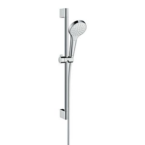 Cr. Select S 1 straalsoort / glijstangset 650mm met slang 1.6met wit/chroom