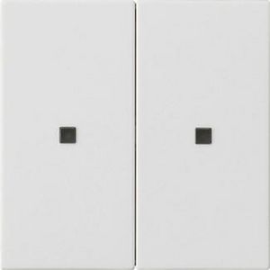 RF Multi bedieningselement-opzetstuk 2-voudig KNX System 55 zuiver wit m