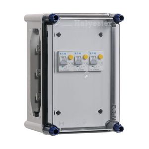 Lichtgroepenkast RCBO 3x16A incl. rails