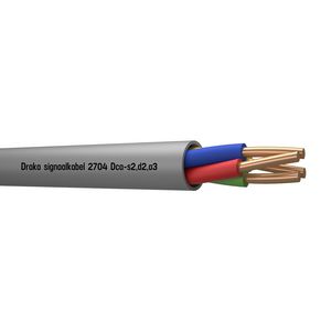 Haspel a 500m. signaal kabel Dca gy# 4x0,8mm 2704
