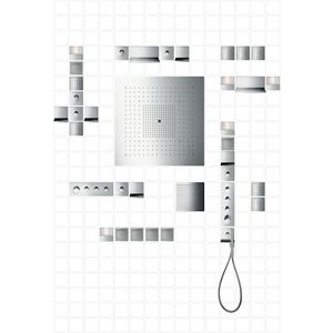 AXOR ShowerHeaven Starck 720x720mm zonder Licht rvs look