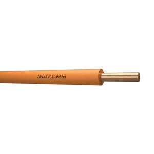 Doos a 100m. installatiedraad VD E-LINE Eca og# 1,5mm² (oranje)