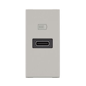 USB lader C 20W 1 module ALU Mosaic
