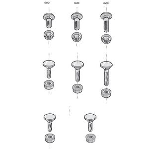 Slotbout + kraagmoer BTRCC M6x12 Elvz VVE=100