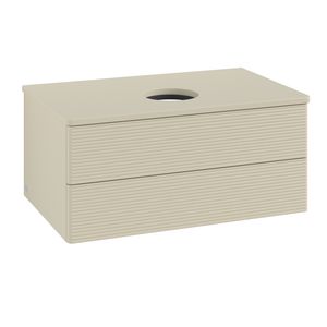 Wastafelonderkast Antao 800x360x500mm S.Grey Matt Lacquer L19110HJ