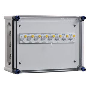 Lichtgroepenkast RCBO 8x16A incl. rails
