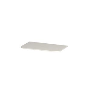 Topplaat gelakt tbv afgeronde onderkast 80cm mat wit