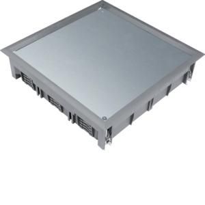 Deksel Q12 244x244mm grijs voor 12mm vloerafdekking