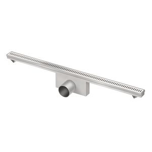 Perfect Line douchegoot rvs 1000x35mm ZU. 50mm standaard rooster waterslot 30mm