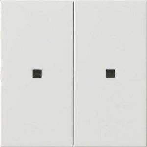RF Multi bedieningselement-opzetstuk 2-voudig KNX System 55 zuiver wit