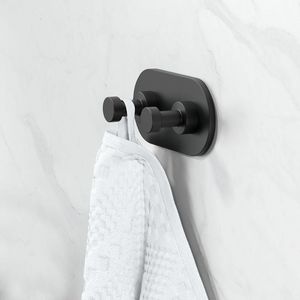 Wandhaak dubbel zwart NEMOX BLACK