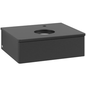 Wastafelonderkast Antao 600x190x500mm Black Matt Lacquer L07150PD