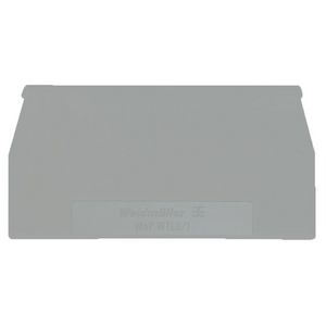 Afsluit- eindplaat Traffic gr (RAL) h:65mm b:1.5 m VVE=20