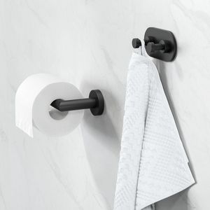 Closetrolhouder zwart zonder klep NEMOX BLACK