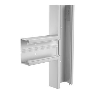 T-stuk 70x130mm polyvinylchlorid lichtgrijs